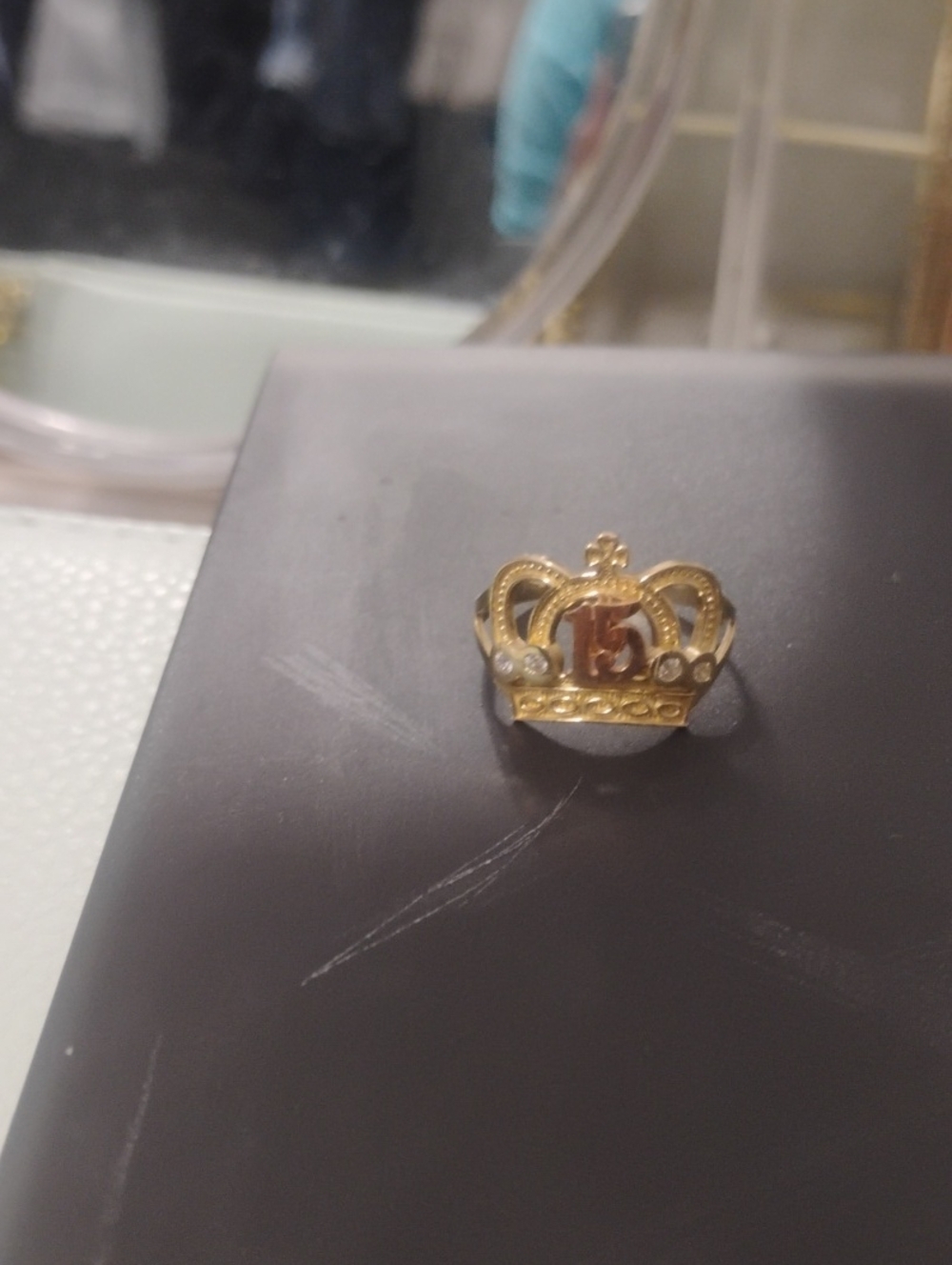 Gold Crown Statement Ring - Women Jewelry